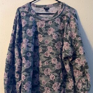 Torrid Drop Shoulder Long Sleeve Rib Tee | Size 2